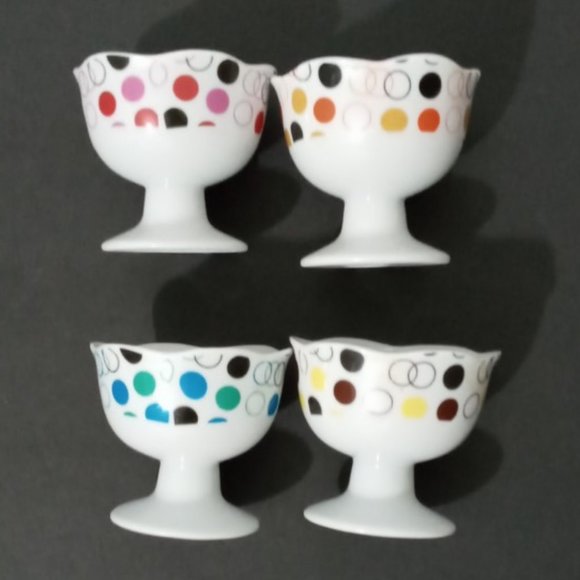 BIJOUX TERNER Ice Cream Parfait Dishes Cups Saucer - Picture 2 of 6